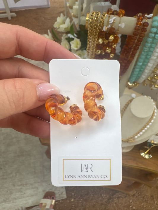 Orange Earrings