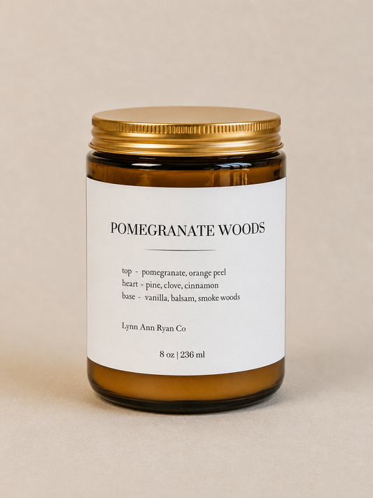 Pomegranate Woods 80z Candle