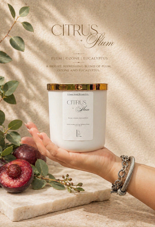 Citrus Plum 12 oz Candle
