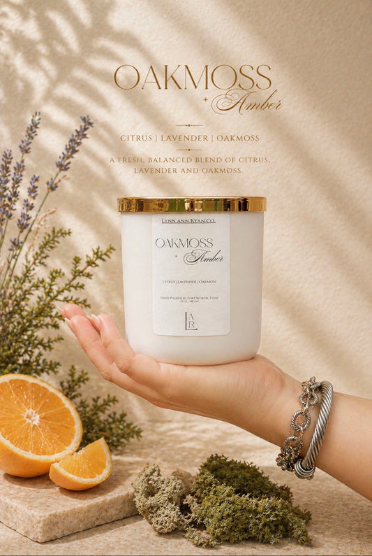 Oakmoss Amber 12 oz Candle